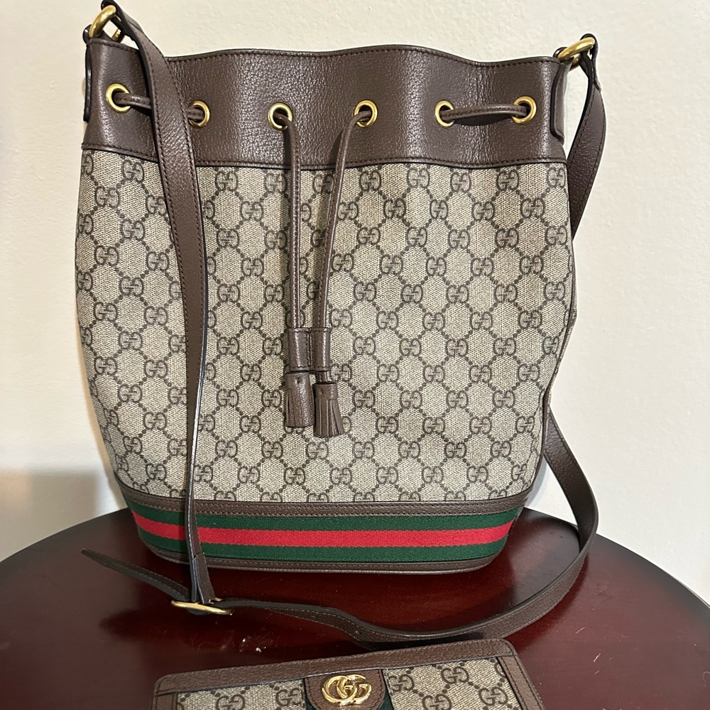 Authentic Gucci Ophidia Bucket Bag Gem